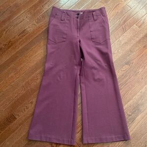 Anthropologie Maeve The Naomi Ponte Wide Leg Flare